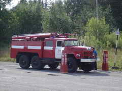 В Белово прошли соревнования среди водителей пожарных автомобилей  